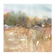 Textured Fields 2 Painting by Carol Robinson