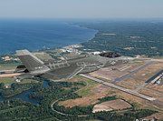 TF-35C Over Patuxent River Digital Art by Custom Aviation Art