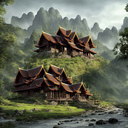 Thailand Oasis Digital Art by Sterling and Thorn