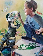 The Age of Dinosaurs Painting by Merana Cadorette The Age of Dinosaurs Painting by Merana Cadorette