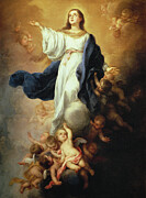 The Assumption Of The Virgin, 1670s Painting by Bartolome Esteban Murillo