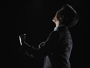 The back shot of a businessman full of delight Photograph by Michael H