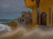 The Beach Hotel At 5 AM Digital Art by Eris And AI The Beach Hotel At 5 AM Digital Art by Eris And AI