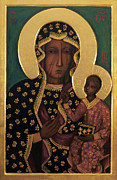 The Black Madonna Painting by Byzantine-Russian Icon