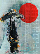 The black man with the red sun Digital Art by Gabi Hampe