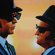 The Blues Brothers Painting Painting by Paul Meijering