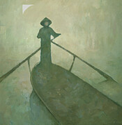 The Boatman Painting by Steve Mitchell