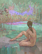 The Butterfly Pond Painting by Steve Mitchell