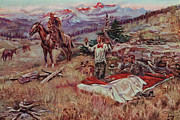The Call of the Law Painting by Charles Marion Russell