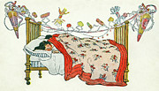 The children were nestled all snug in their beds Drawing by Jessie Wilcox Smith