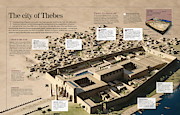 The city of Thebes Digital Art by Album