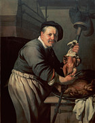 'The Cook', 1634, Oil on canvas, 114,8 x 90 cm, Inv.5461. Painting by Hendrick Bloemaert -c 1601-1672-