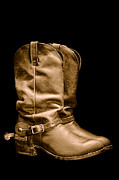 The Cowboy Boots - Sepia Photograph by American West Legend The Cowboy Boots - Sepia Photograph by American West Legend