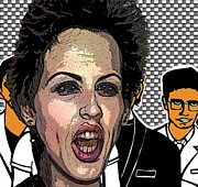 The Cranberries parody portrait Digital Art by Christina Fairhead Art and Merch The Cranberries parody portrait Digital Art by Christina Fairhead Art and Merch