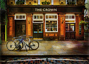 The Crown and Two Bicycles Photograph by Craig J Satterlee