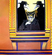 The Crows - The Carnival of Venice Mixed Media by Elizabeth Adkins