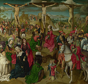 The Crucifixion Central Panel Painting by Master of Delft