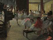 The Dance Class. Oil on canvas, dated c. 1873. Painting by Hilaire-Germain-Edgar Degas