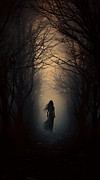 The Dark Witch - Weaver of Nightmares Painting by Lourry Legarde The Dark Witch - Weaver of Nightmares Painting by Lourry Legarde