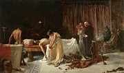 'The Death of Lucan'. 1887. Oil on canvas. Painting by Jose Garnelo -1866-1944-