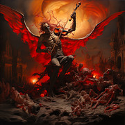 The Demon Plays Digital Art by Rajiv Chopra