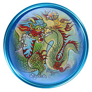 the Dragon Painting by Tom Dashnyam Otgontugs