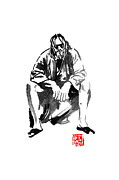 The Dude 03 Drawing by Pechane Sumie