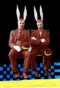 The Fabulous Bunny Brothers Painting by Jo Potocki