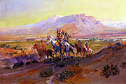 The Forked Trail 1903 Painting by Charles Marion Russell