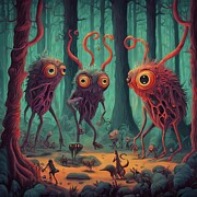 The Gathering at Dusk Digital Art by David Miller