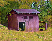The Goat Shed Painting by Follow Themoonart