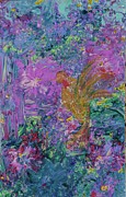 The Golden Bird Painting by Stacey Torres The Golden Bird Painting by Stacey Torres