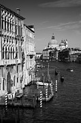 The Grand Canal and the church of Santa Maria della Salute, Venice Photograph by David Handson