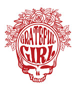 The Grateful Dead - Family Gift Series - Grateful Girl Digital Art by Kirania Finest