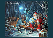 The Greatest Gift Christmas Card Painting by Nancy Griswold The Greatest Gift Christmas Card Painting by Nancy Griswold