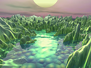The Green Planet Digital Art by Phil Perkins