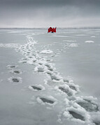 The hike to the fishing hut Photograph by Stephen Holst