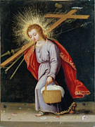The Infant Christ Bearing the Instruments of the Passion Painting by Spanish School