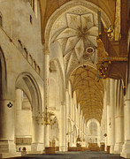 The Interior of Saint Bavo's Church, Haarlem, The Grote Kerk Painting by Pieter Jansz Saenredam The Interior of Saint Bavo's Church, Haarlem, The Grote Kerk Painting by Pieter Jansz Saenredam