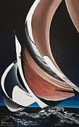 The J classes Painting by Richard John Holden RA