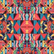 The Joy of Design Mandala Series Puzzle 8 Arrangement 9 Painting by Helena Tiainen