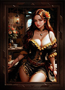 The Lady Chara Britaenia Alluring AI Concept Art Portrait by Xzendor7 Digital Art by Xzendor7