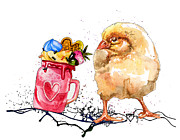 The Little Gourmand 08 Painting by Miki De Goodaboom The Little Gourmand 08 Painting by Miki De Goodaboom