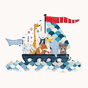 The Little Sailers Painting by Bri Buckley