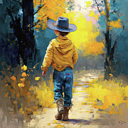 The Little Wanderer Painting by Tina LeCour The Little Wanderer Painting by Tina LeCour