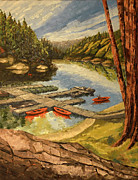 The Loch Painting by PJ Kirk