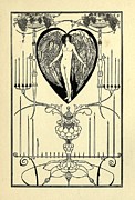 The Mirror of Love Drawing by Aubrey Beardsley