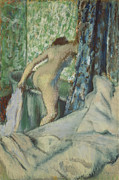 The Morning Bath. Edgar Degas, French, 1834-1917. Painting by Hilaire Germain Edgar Degas