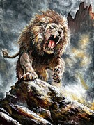 The Nemean Lion Pastel by Daniel Eskridge