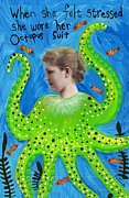 The Octopus Suit Painting by Jo Potocki